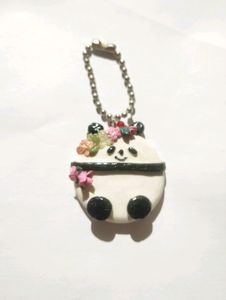 Handmade Air Dry Clay Key Ring