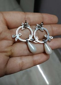Earrings + Hair Bangs Extension Combo