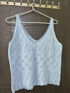 Chic V-Neck Knitted Tank Top