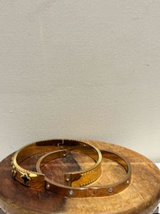 Cartier dupe &amp; LV monogram Gold Bracelet