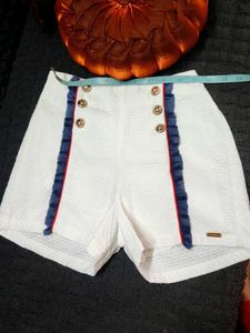 white shorts for girls