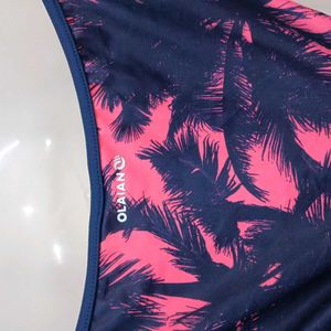 Pink &amp; Navy Palm⭐ Tree Bikini Bottoms