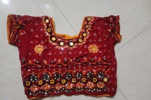 Stunning Red &amp; Yellow Lehenga Choli