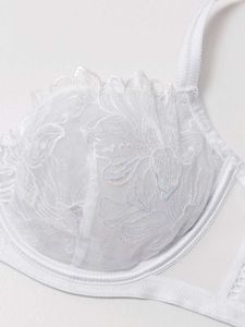Sheer Floral Lace Bra