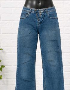 Vintage Wide Leg Blue Jeans