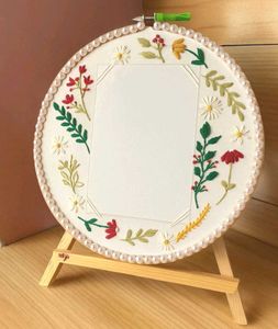 Floral Embroidered Photo Frame