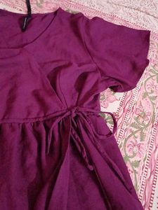 Purple Wrap Dress