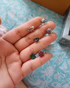 Assorted Nose Pins - combo of 6 pcs