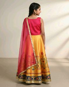 Girls' Ethnic Lehenga Choli Set