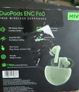 MiVi DUOPODS ENC F60 True Wireless Earphones.