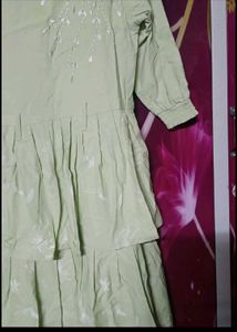 Lime green one piece dress...for girls