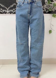 (Waist-26-28)Classic Blue Wash Denim Jeans
