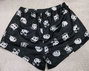 Cute Panda Print Pajama Shorts