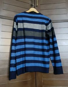 Allen Solly Men Striped Crew Neck Sweater