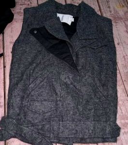 Stylish Grey Felt Vest