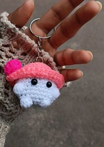 kawai mushroom keychains