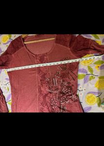 Unique Embellished Long Sleeve Top