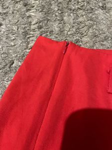 Red High-Waisted Shorts