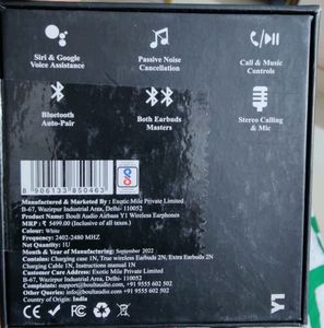BOULT AUDIO Y1. NEW WITH TAG. NO OFFERED COINS.