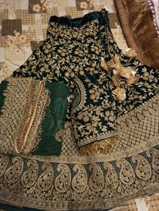 Elegant Green Lehenga Choli Set