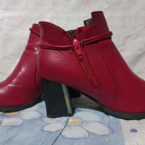 Red Ankle Boots