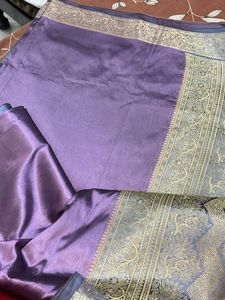 Elegant Lavender Silk Saree