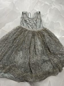 Stunning Embellished Grey frock