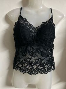 Black Lace Camisole Top