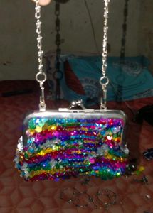 Sparkling Sequin Clutch Bag