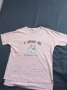 Cute Cat & Dog Graphic T-Shirt