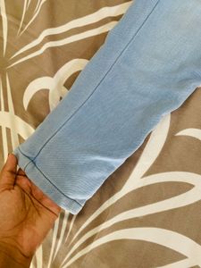Men's Light Wash Straight Leg Jeans