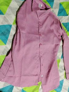 Chic Pink Button-Up Shirt