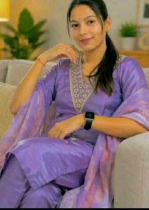Elegant Purple Kurta Set with Dupatta