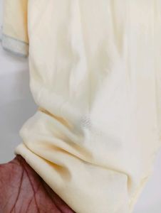 Light Yellow V-Neck T-Shirt