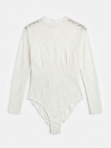 Elegant White Lace Long Sleeve Top