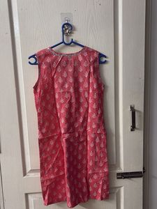 Stylish Pink Printed Kurta
