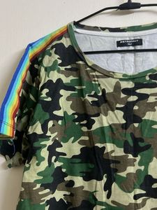 Army Print T-Shirt