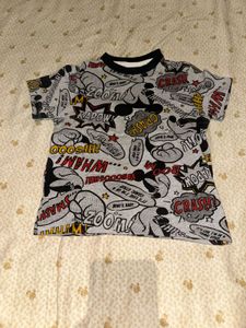 Mickey Mouse Comic Print T-Shirt