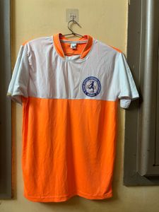 orange jersey with shorts