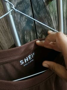 Brown Graphic Print T-Shirt from shein
