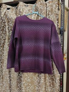 Purple Knit Sweater