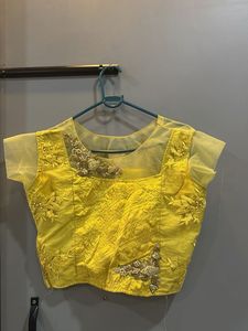 Stunning Yellow Embroidered lehnga set