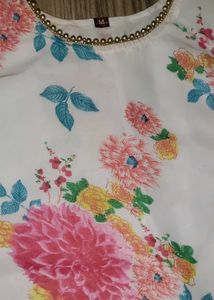 Floral Print Anarkali Suit