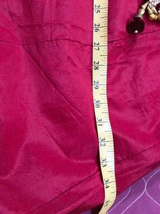Royal Elegance: Maroon Lahenga Skirt FREE NECKLACE