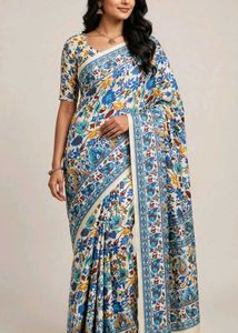 Elegant Floral Print Saree