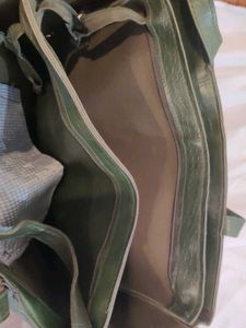 Stylish Green Faux Croc Shoulder Bag
