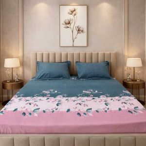 ✨ Luxury Beautiful Floral Cotton Bed Sheet Set