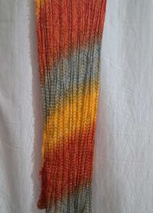 Vibrant Crinkle Scarf with Ombre Effect