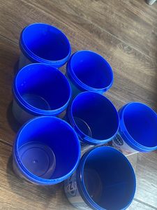 Set of 10 Empty Tubs with Lids