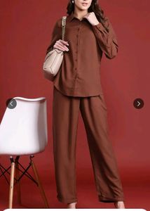 FREE DELIVERY Brown shirt and pant set